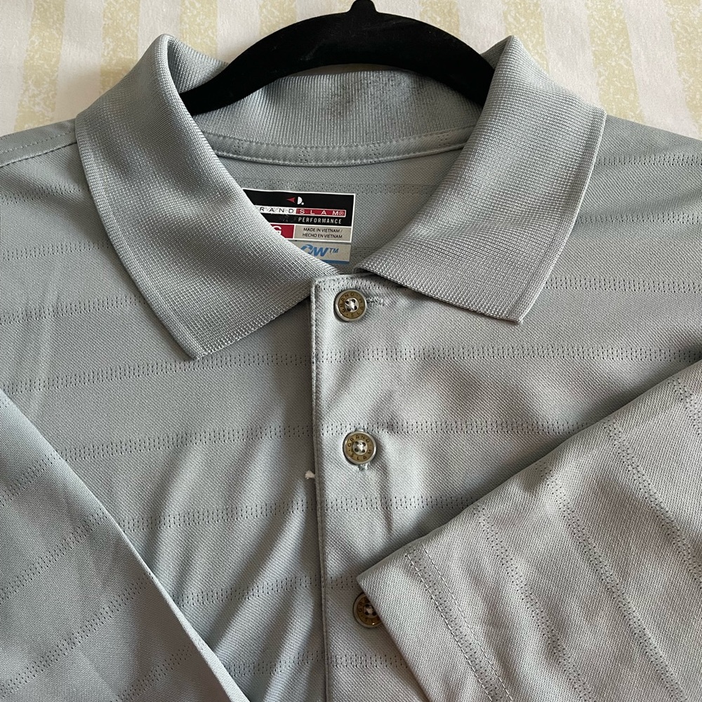 New with tags Grand Slam Golf Polo Color light gray size L
